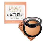 LAURA GELLER NEW YORK Double Take Baked Versatile Powder Foundation, Golden Medium