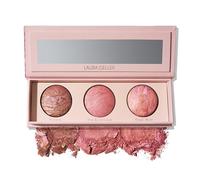 LAURA GELLER NEW YORK Geller's Greatest Blush Crush Baked Blush Trio - Sunswept, Pink Buttercream, Tropic Hues - Blush-n-Brighten Marbleized Blush Palette - All Skin Tones