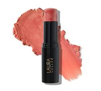 LAURA GELLER NEW YORK Italian Marble Make Up Blush Stick (Apricot Spritz) Marbleised Finish Cream Blush For Cheeks, Stick Blush For A Radiant & Natural Look, Illuminates Skin, Easy To Apply Blusher