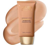 LAURA GELLER NEW YORK Quench-n-Tint Hydrating Foundation - Medium - Sheer to Light Buildable Coverage - Natural Glow Finish - Lightweight Formula with Hyaluronic Acid