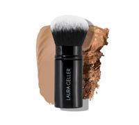 LAURA GELLER NEW YORK Retractable Airbrush Kabuki Brush for All Face Makeup & Foundation for Liquid, Cream and Powder Face Makeup With Aluminum Handle