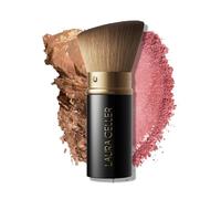 LAURA GELLER NEW YORK Retractable Black Kabuki Brush for Liquid, Cream and Powder Face Makeup With Aluminum Handle