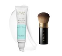 LAURA GELLER NEW YORK Spackle Skin Refining Foundation Hydrate + Round Airbrush Kabuki Brush
