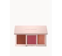 Laura Mercier Bonne Glow Cream Face Palette - Bronzer Blush & Highlight | Cream-to-powder face palette with vitamin E. Buttery formula, sculpt, flush and highlight with a second-skin glow.