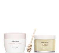 Laura Mercier Honey Bath 250ml - Almond Coconut + Almond Coconut Serum Body Cream 200ml (20% saving)