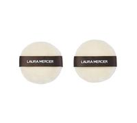 Laura Mercier Medium Velour Puff 2-Pack - Translucent - Cotton - Round - Apply Loose Setting Powder
