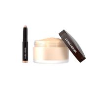Laura Mercier Translucent Loose Setting Powder + Mini Caviar Eye Stick | Full size 16-hour Loose Setting Powder locks in makeup. Easy-to-blend Mini Caviar Eye Stick delivers effortless colour