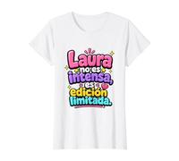 Laura no ES intensa, ES edición limitada Value Graphic T-Shirt, Women, White, S