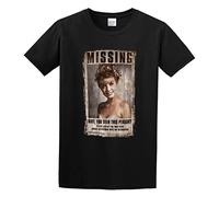 Laura Palmer Twin Peaks Missing Distressed Style Retro Vintage Unisex 100% Cotton Short-Sleeve T-Shirts Black M