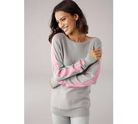 Laura Scott Crew Neck Sweater Light Grey