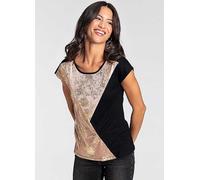 Laura Scott Graphic Print T-Shirt Black Metallic