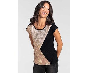 Laura Scott Graphic Print T-Shirt Black Metallic
