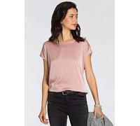 Laura Scott Satin & Jersey Blouse Rose