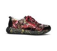 Laura Vita Burton Women's Gothic Victorian Floral Leather Sneaker Shoes