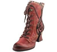 Laura Vita Eleao 42 Zip Womens Ankle Boots in Red - 7 UK