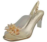 Laura Vita Misstyl Mira 01 Womens Heeled Sandals in Gold - 3.5 UK