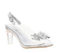Laura Vita Misstyl Mira 01 Womens Heeled Sandals in Silver - 6 UK