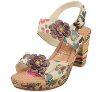 Laura Vita Nellao Womens Wedge Sandals in Beige - 4 UK