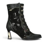 Laura Vita Oanelo-03 Women's Gothic Victorian Leather Lace-Up Ankle Boots