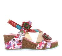 Laura Vita P25u women's wedge sandal BONITO 27 ROUGE