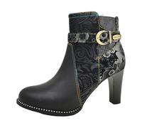 Laura Vita Women's Casual Ankle Boots Black, Dorian, 4 UK