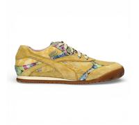 Laura Vita Womens Tivanao-05 Yellow Floral Leather Trainers Sneaker Shoes - Size EU 38