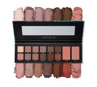 Laura's Essentials Blushing & Blissful 12 Multi-Finish Eyeshadows 1 Highlighter, 1 Blush Full Face Palette