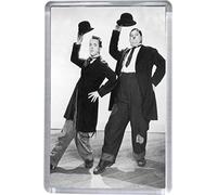 Laurel and Hardy Dancing Fridge Magnet 5 x 7.5 cm
