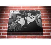 Laurel and Hardy - Towed in a Hole Comedy Double Act Gallery Framed Canvas Art Picture Print