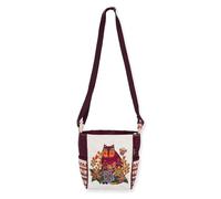 Laurel Burch Corazon Cat Print Crossbody Shoulder Bag
