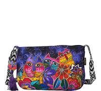 Laurel Burch Crossbody Bag (Laurel's Garden), Blue, M