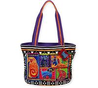 Laurel Burch Dog Tails Patchwork Medium Tote 5210 (Multi)