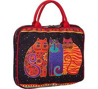 Laurel Burch Wild Cat Black & White Cosmetic Travel Tote