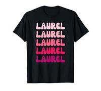 Laurel First Name Minimalist Design T-Shirt