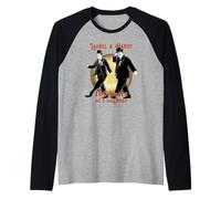 Laurel & Hardy 100 Years of Laughter Classic Comedy Raglan Baseball Tee
