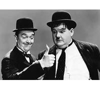 Laurel & Hardy #7 Classic Comedy A4 Unframed Film Cinema Movie Star Poster Famous Hollywood OK Good Black and White Picture Bedroom Artwork Print Photo Wall Decoration Reprint