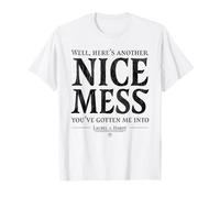 Laurel & Hardy Here's Another Nice Mess Ollie Quote T-Shirt
