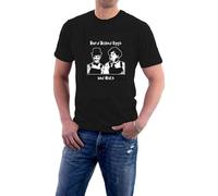 Laurel & Hardy T-Shirt Hard Boiled Eggs and Nuts Tee Black Unisex Tee 3 Black XL