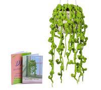 Laurel & Mason DIY Crochet Kit - Beginner Crochet Set Hanging Potted Plant, Crochet Starter Kit with Step by Step Instructions and Video Tutorial, Complete Set (Vine)