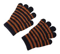 Laurel & Mason Kid's Warm Knitted Magic Gloves Age 5-12 Years (Mustard & Black)