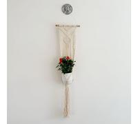 Laurel & Mason Macrame Plant Hangers Indoor Hanging Planter Basket Handwoven Cotton Rope (Boho)