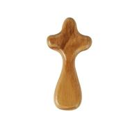 Laurel & Nash Olive Wood Cross - Pocket Cross for Prayer & Anxiety - Wooden Cross Fidget for Adults - Christian Fidget for Comfort & Focus - Flat 25 Pack