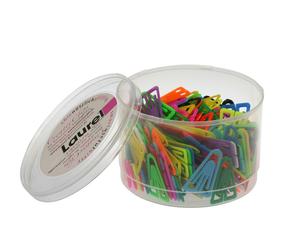 Laurel Plastiklips Pack of 75 Assorted Paper Clips 60mm 1313