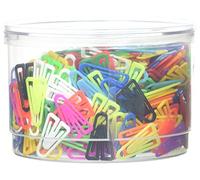 Laurel Plastiklips Reusable & Recyclable Paperclips - Assorted 25mm Tub of 500