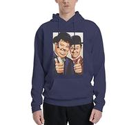 Laurel sweatshirt Hardy Mens Womens Hoodie Cool Pullover Hooded Sweatshirt Funny Long Sleeve Shirts M Navy Blue