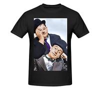 Laurel T-Shirt Hardy Unisex 3D Print Shirts Colorful Graphic Tees for Men Women Teens S-3XL Black