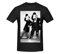 Laurel T-Shirt Hardy Unisex Stylish 3D Printed Shirts Short Sleeve Graphic T-Shirts Tops Tees for Men and Women S-3XL Black