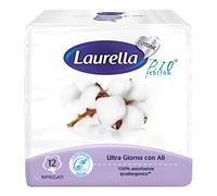 Laurella Ultra Wings Cotton Day Sanitary Towels, 12 Pieces