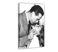 Lauren Bacall And Humphrey Bogart Vintage Photograph Canvas Poster Bedroom Decor Landscape Office Room Decor Gift 12x18inch(30x45cm)