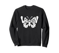 Lauren Butterfly - Personalized Cute Name Word Art Sweatshirt